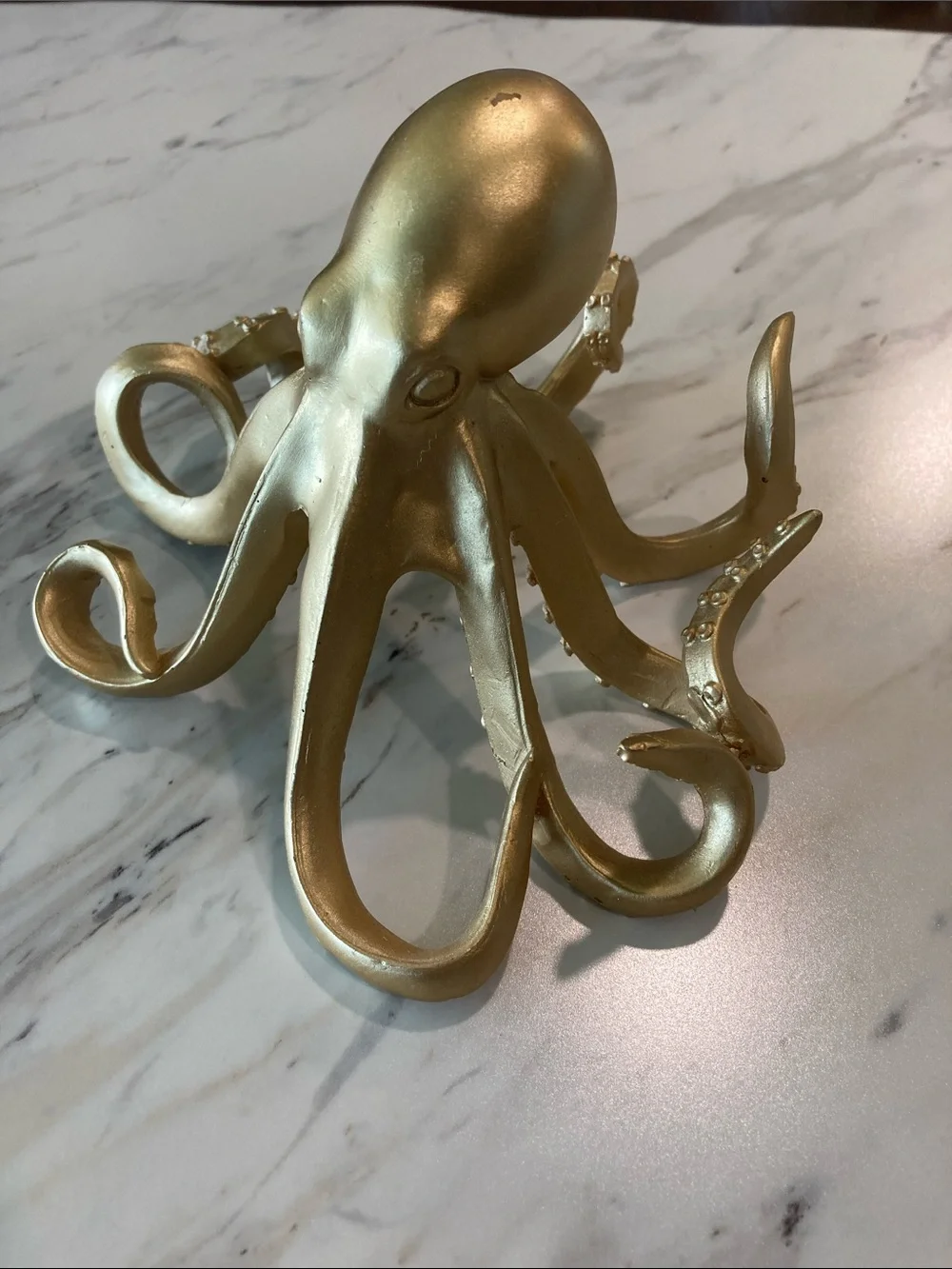 Octopus Decor Gold Tone